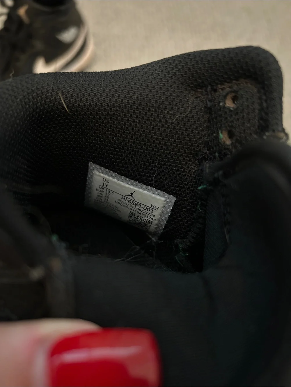 Nike Kids' Black and Rose Gold High-Top Sneakers